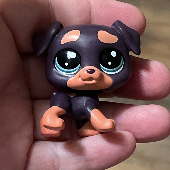 Littlest Pet Shop Purple and Orange Puppy - Picture 1 of 7